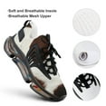 thumbnail image 4 of Texture of Brown Cowhide with Brown Spots Walking Shoes for Men Woman Lightweight Tennis Fashion Elastic Sports Shoes Cushion Basketball Shoes, 4 of 7