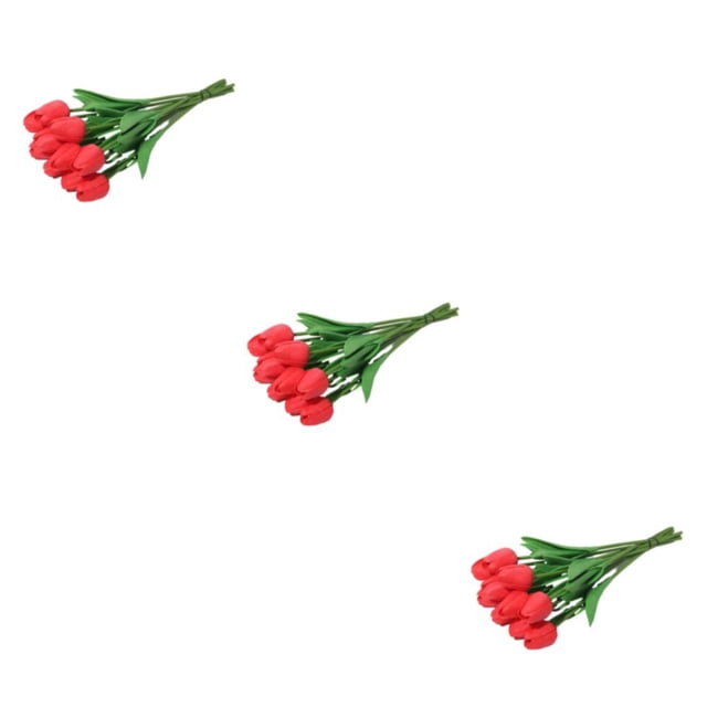Injueey 10 paquetes / lote Versátiles flores de PU para coronas - Bajo mantenimiento Exquisito hecho a mano No tóxico para gatos y perros Type1 NO1