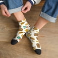 thumbnail image 3 of Pofeuu Honeycomb And Honey Print 30cm Socks, Adult Running Hiking Socks for Youth and Adult, 3 of 7