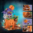 thumbnail image 1 of 762pcs Halloween Pumpkin House Assembly Building Blocks Toys, Micro Particle Assembly Building Blocks, Halloween Gifts For Adults (Without Box), 1 of 5