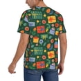 thumbnail image 2 of Lsque Christmas Gift Pattern Mens Polo Golf Shirts Funny Graphics Shorts Sleeve Button Shirts Baseball T-shirt-Medium, 2 of 7