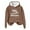 Brown, variant on Yes I'm Freezing Freezing Me 24:7 Fleece Lined Hoodie for Women Winter Warm Long Sleeve Pullover Sweatshirt Cozy Top