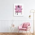thumbnail image 2 of Stupell Industries Pink Stylish Glam Chair Canvas Wall Art design by Ziwei Li, 20 x 16, 2 of 7
