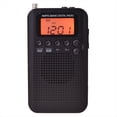 thumbnail image 3 of Radio AM/FM con Pantalla LCD Radio de Bolsillo Receptor Digital de Banda Dual Altavoz Portátil Negro, 3 of 5