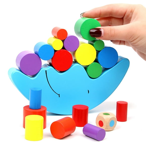 Stacking Game Set Creative Wood Building Block Toy Balancing Game for Kids