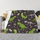 thumbnail image 1 of Fotbe Dinosaur Skeleton Manta de Franela con Estampado, Manta Ultrasuave para Cama, Sofá, Auto, Hipoalergénica y Antibolitas-50"x40", 1 of 6