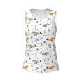 thumbnail image 4 of Fotbe Sea Creatures Womens Loose Fit Casual Flowy Slim-Fit Tank Tops Athletic Round Neck Trendy Sleeveless Summer Tops for Gym and Yoga-XX-Large, 4 of 9