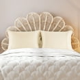 thumbnail image 2 of PiccoCasa Silky Satin Pillowcases 6 Pack Pillow Case Covers with Zipper, King Pearl White, 2 of 8