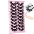 thumbnail image 5 of Eyelashes Mink Lashes Fluffy Natural Look False Lashes Wispy Full Eye Lashes 8D 20 mm Long D Curl Strip Eyelashes Pack 10 Pairs Reusable Fake Eyelashes That Look Like Extensions, 5 of 17