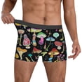 thumbnail image 2 of Kdxio Men's Boxer Briefs with Bright Mushrooms Print - Comfortable and Breathable Underwear for Everyday Wear, 2 of 7