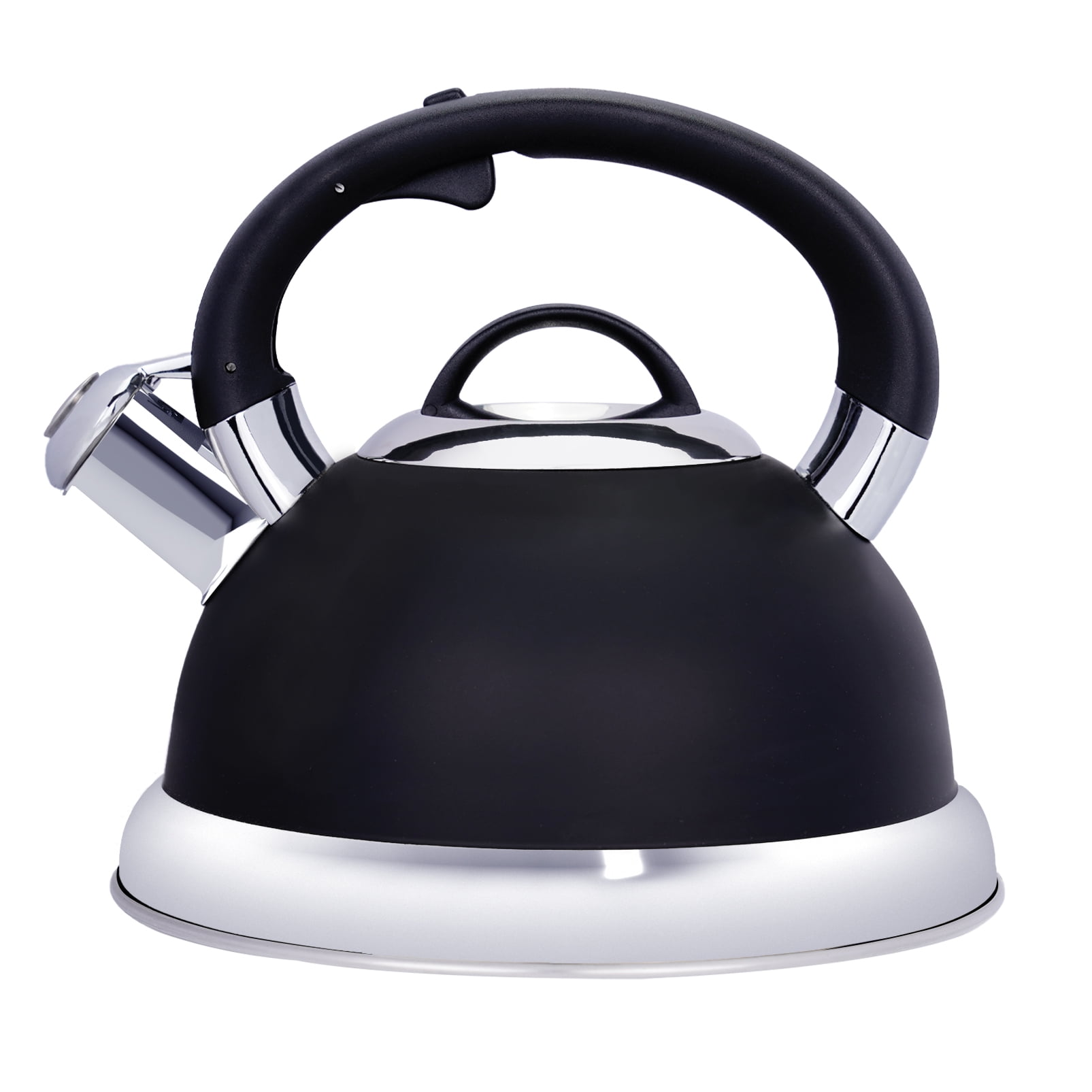 2.5 Quart Black Whistling Tea Kettle Tea Pot Stovetop Food Grade