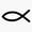 1pcs, variant on Ichthus Christian Fish Symbol Sticker