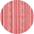 thumbnail image 1 of Ahgly Company Machine Washable Indoor Round Abstract Red Modern Area Rugs, 5' Round, 1 of 4