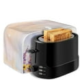 thumbnail image 6 of Yuyamidu Lavender Toaster Covers 4 Slice Bread Toaster Oven Cover Stain Resistant Wide Slot Kitchen Decorative Appliance Cover, Daisy Bee Microwave Dustproof Cover, 6 of 7