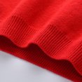 thumbnail image 6 of 121,Kids Boys Girls V Neck Vest Sweater Sleeveless Warm Knitted Pullover Knitwear Tops For School Season Ages 6M To 4Y, 6 of 6