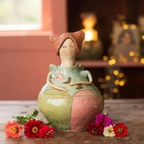 Handmade Fairy,Fairies for Fairy Garden Figurine Decor,Art Nouveau Removable Storage Ornament with Heart Accents, Whimsical Containe,Jewelry Box for Women,Tabletop for Home & Small Item Organizer