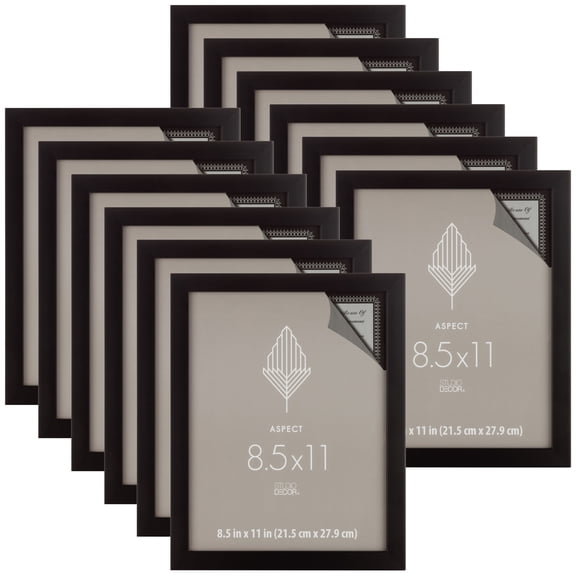 Studio Decor Black Narrow Frame, Aspect, 12 Pack