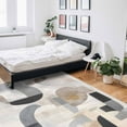 thumbnail image 6 of Area Rugs Indoor Non-Slip Rectangle Rug 2x3 Ft Abstract Vintage Brown Black Geometric Modern Contemporary Rug Rubber Backing Floor Mats Non Shedding Home Decor Carpet for Entryway Living Room, 6 of 8