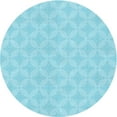 thumbnail image 1 of Ahgly Company Machine Washable Indoor Round Transitional Blue Diamond Blue Area Rugs, 5' Round, 1 of 7