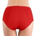 thumbnail image 2 of Aayomet Culottes Physiologiques pour Femmes en Coton Pur Anti-Fuite Menstruelle (Rouge, TG), 2 of 4