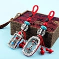thumbnail image 2 of Colgante de rueda de oración de Mantra tibetano de seis caracteres, llavero de coche de Vajra, llavero budista, joyería colgante, 1 pieza, nuevo, 2 of 4