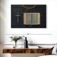 thumbnail image 3 of Elephant Stock Bible Wall Art - Horizontal Canvas Wall Art - Living Room Wall Decor - Religion And Spirituality Canvas - Gray And Beige Decor - 39" x 26", 3 of 8