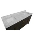 thumbnail image 2 of Parisian 72" Bathroom Vanity with Dark Oak Cabinet and Carrara Marble Top, 2 of 7