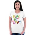 thumbnail image 4 of Funny Sarcastic Nope Not Today Womens Slim Fit Graphic Tee Brisco Brands S, 4 of 5
