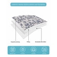 thumbnail image 5 of Quilts Twin XL Size, Blue Floral Leaf Soft Comforter Bedding Set for Bed, Retro Farmhouse Plant Tree Branch Lightweight Quilted Bedspread with Pillow Cover(2 Pieces) for All Season, 68x98 Inch, 5 of 6
