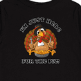 thumbnail image 4 of Inktastic Turkey Here For The Pie Boys or Girls Long Sleeve Toddler T-Shirt, 4 of 5