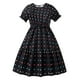 thumbnail image 1 of Odeerbi 8-13 Años Niñas Día de San Valentín Vestido Con Cinturón Conjunto Verano Manga Corta Vestido de Algodón Vestido Con Estampado de Amor Conjunto de Dos Piezas, 1 of 8