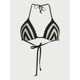 thumbnail image 4 of No Boundaries Women's Out There Crochet Triangle Bikini Top, Sizes XXS - XXL, 4 of 6