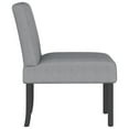thumbnail image 2 of vidaXL Slipper Chair Light Grey Fabric, 2 of 5