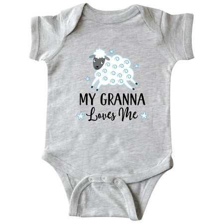 

Inktastic My Granna Loves Me Lamb Gift Baby Boy or Baby Girl Bodysuit
