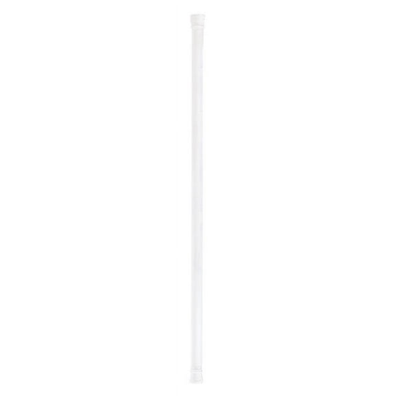 ZENITH/BATHWARE Adjustable 60-Inch Tension Shower Rod, White 608W