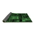 thumbnail image 2 of Ahgly Company Indoor Round Patchwork Emerald Green Transitional Area Rugs, 6' Round, 2 of 4