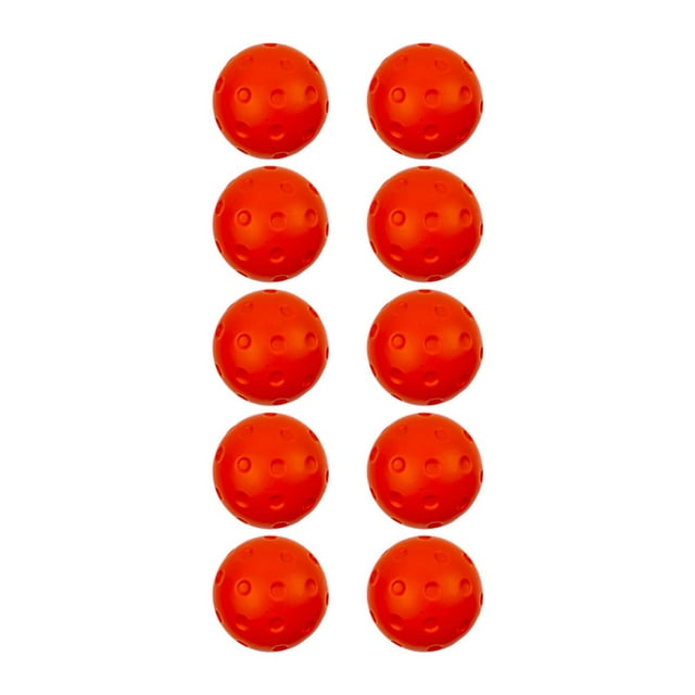 10 piezas Bola de espuma de pickleball silenciosa Pu espuma suave para niñas actividades para niños rojo