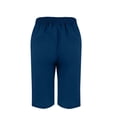 thumbnail image 5 of JJHGVB Cotton Linen Capris for Women Resort Wear for Women Linen Shorts Cotton Linen Pants Linen Bermuda Shorts for Women Wide Leg Shorts for Women Elastic Waist Shorts Wide Leg Capri Blue M, 5 of 7