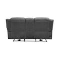 thumbnail image 4 of Lexicon Brennen Microfiber Power Double Reclining Loveseat in Charcoal, 4 of 9
