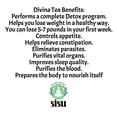 thumbnail image 4 of Te Divina Organic Detox Tea, Caffeine-Free, All-Natural Colon Cleanse, 6 Pack, 0.3 oz (Meal Plan Free), 4 of 12