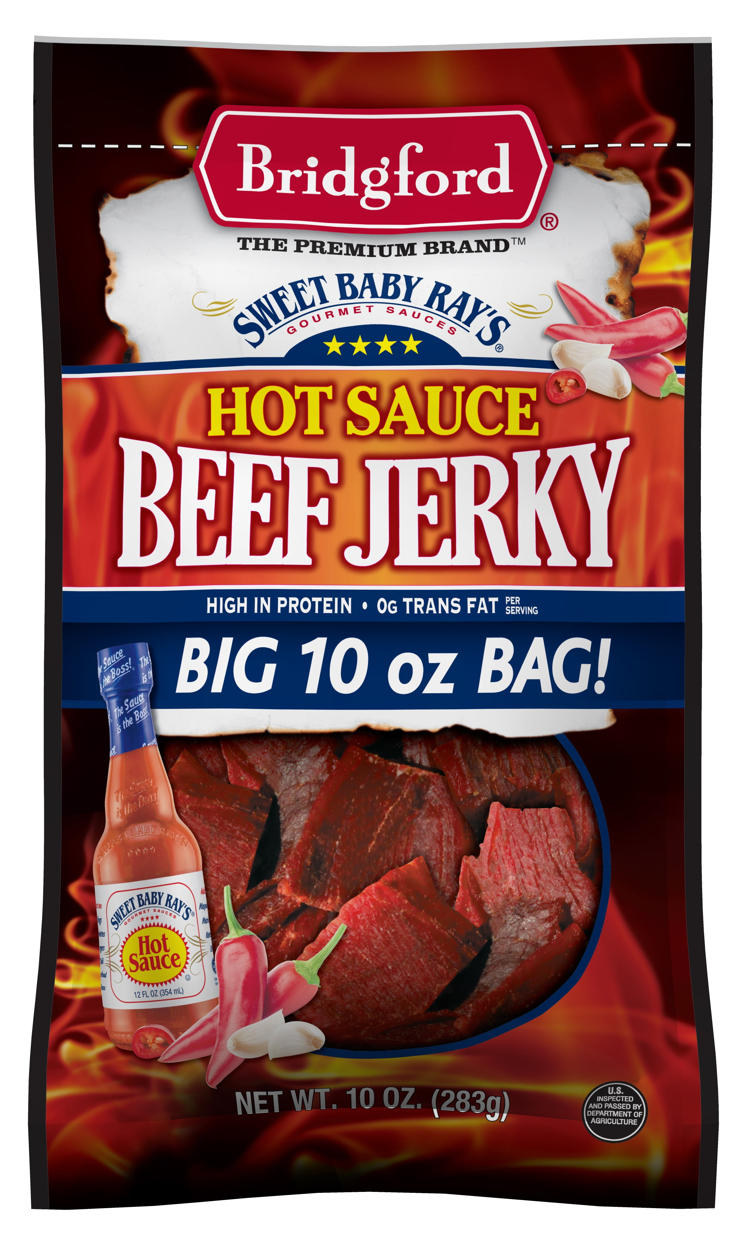 Bridgford SBR Hot Sauce Beef Jerky 10oz