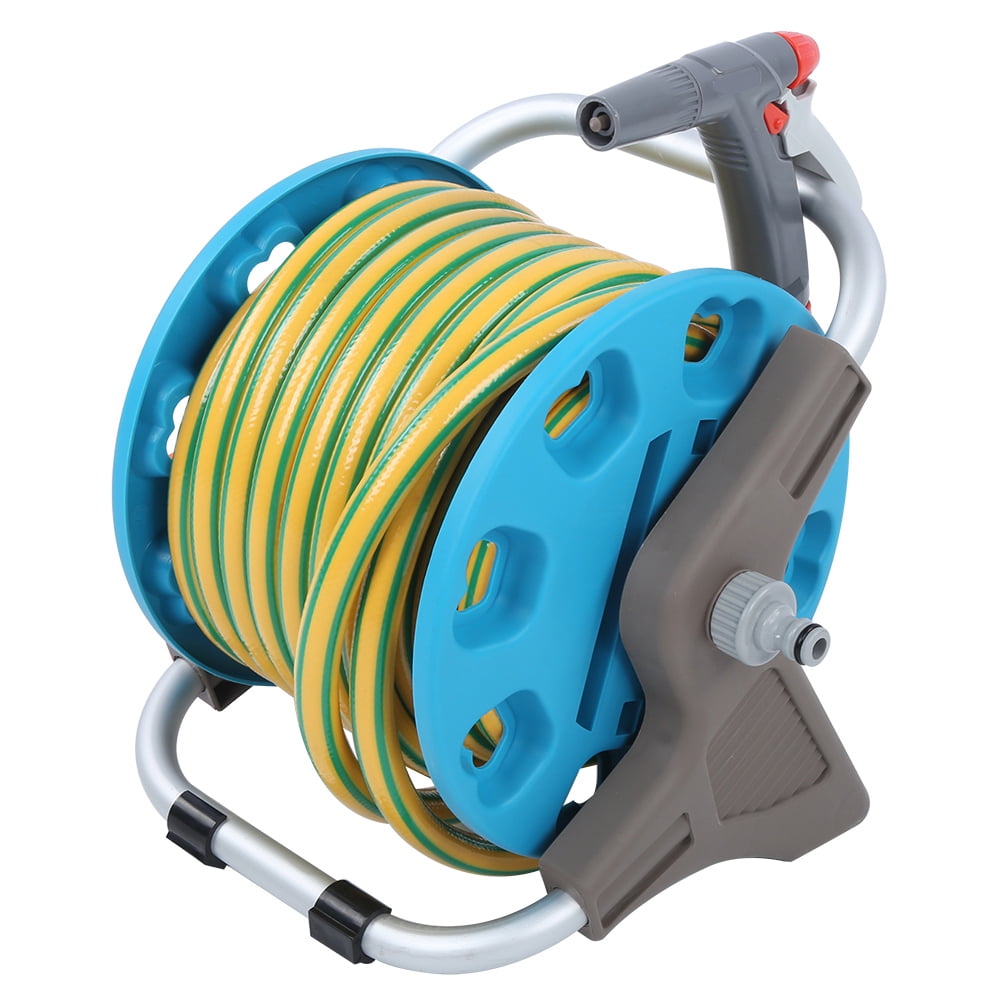 Rdeghly 15m Hose Garden Water Hose Cart Water Pipe Storage Rack Reel