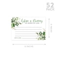 thumbnail image 5 of Koyal Wholesale Share a Memory Cards, Greenery Stems Cards for Wedding, Baby Life Memories, 4" x 6", 52-Pk, 5 of 5