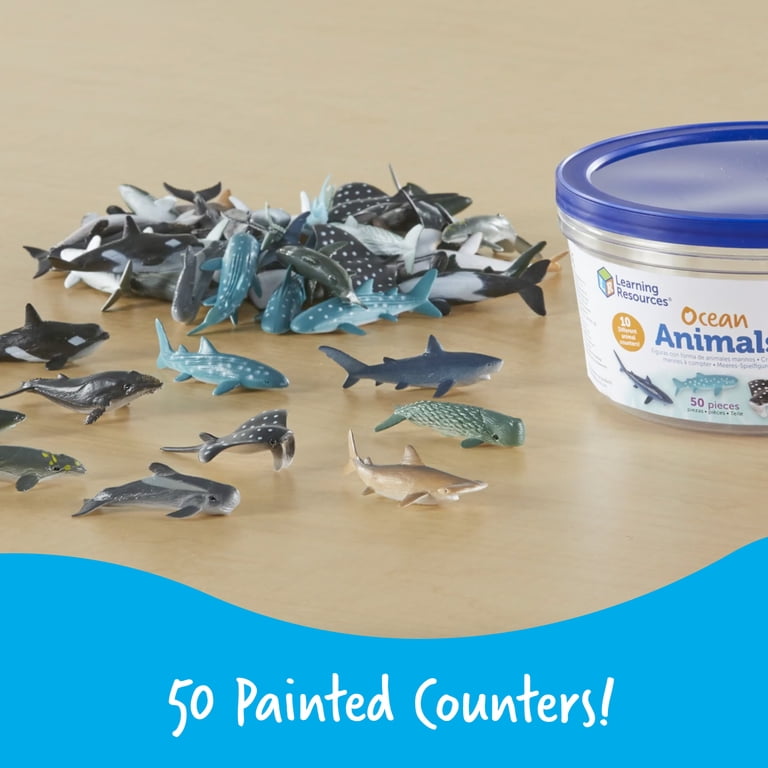 Learning Resources Ocean Animals, Counters, Imaginative Play, Set