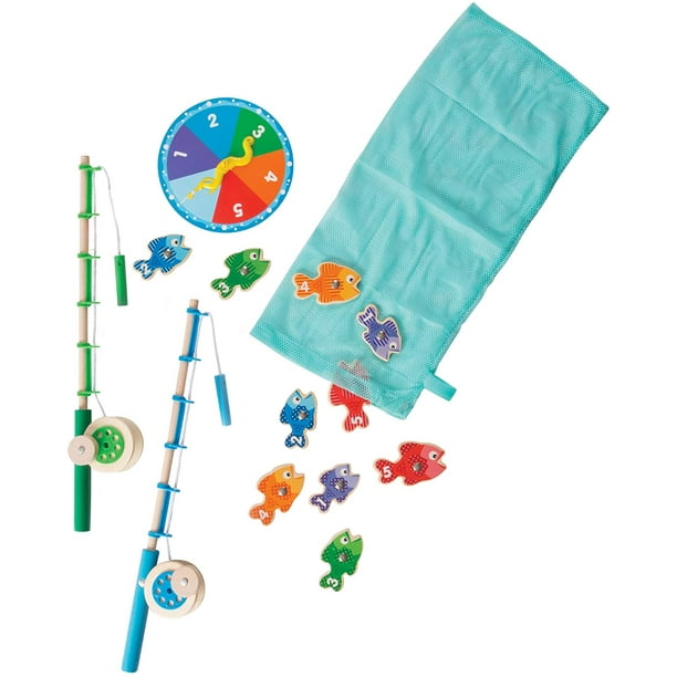 Juego de Pesca Magnético Atrapa y Cuenta Melissa & Doug con 2 Varillas y 10 Peces Madera Infantil Melissa & Doug MD-08554