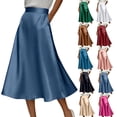 thumbnail image 1 of Sentmoon Jupe Longue pour Femmes Taille Haute Jupes Mini pour Femmes Ravissante Couleur Unie Coupe Régulière Jupe Mini pour Usage Quotidien Décontracté P-2TG, 1 of 9