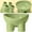 Green, variant on KQJQS Plastic Elevated Pet Food and Water Bowl with Anti-Tip Base - Cute Macaron Design for Dogs & Cats