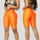 thumbnail image 2 of Pantalones cortos de ciclismo para mujer y hombre, Shorts de cintura alta brillantes, superelásticos, de neón, bailando, 2 of 4