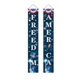 thumbnail image 2 of CaiYueKe 4th of July Decorations Patriotic Decorations Red White and Blue Banner Outdoor Hanging American Flag Porch Decor for Fourth of July Veterans Labor Memorial Presidents Flag Election Day, 2 of 7