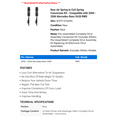 thumbnail image 2 of Rear Air Spring to Coil Spring Conversion Kit - Compatible with 2000 - 2006 Mercedes-Benz S430 RWD 2001 2002 2003 2004 2005, 2 of 2